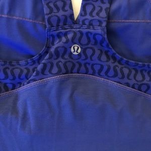 lululemon athletica Tops - Lululemon deep V tank Logo Print tank top sz 8 lululemon athletica Tops - Lululemon deep V tank Logo Print tank top sz 8
